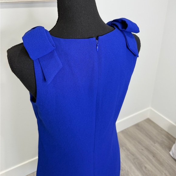 Eliza J Royal Blue V-Neck Midi Dress (Sz 4) - Picture 4 of 7